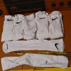 6 Pairs XXL Nike Dri Fit Socks Slight Used Crew Low Cut Socks